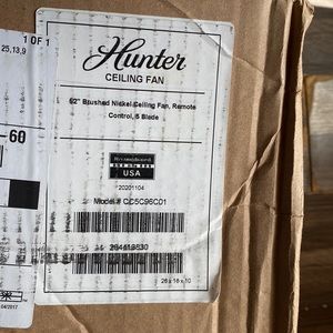 Ceiling Fan, new, in box. Box never opened. True to picture, Remote Control